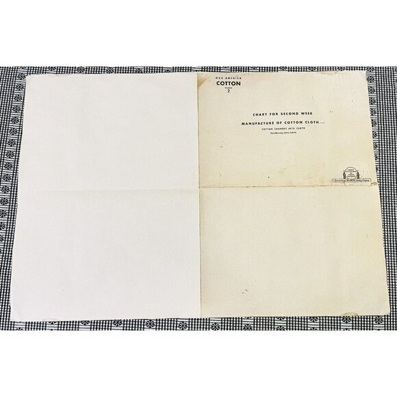 Vintage 1943 Coca-Cola Our America #2 Cotton Teaching Aid Classroom Poster Litho - Picture 7 of 8